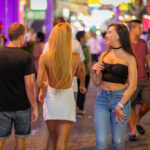 people on walking street pattaya having a night out